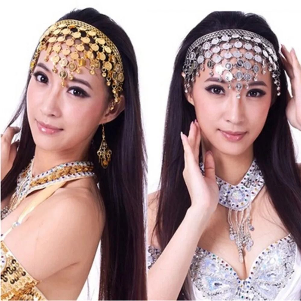 Serre-tête à pampilles pour danse du ventre, épingle à cheveux, bandeaux de mode pour performance de danse indienne, accessoire de tenue, chaîne de tête