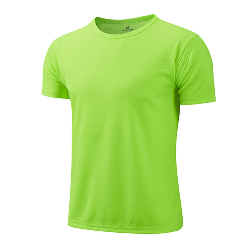 T-shirt d'été pour hommes, t-shirts blancs décontractés, haut à manches courtes, respirant, à séchage rapide, maillot de sport, vêtements masculins