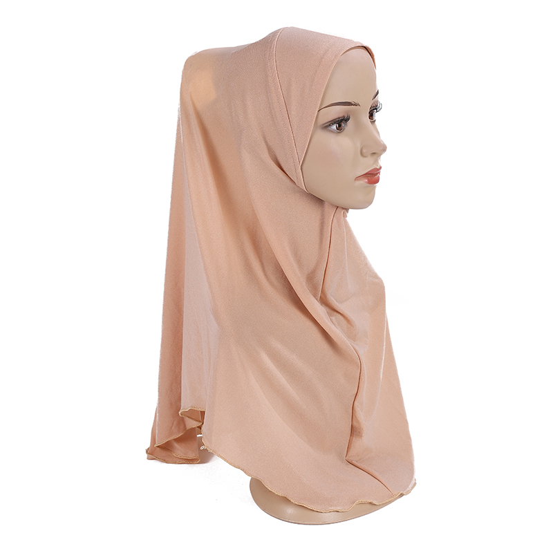 H120a Chapeaux hijab unis pour grandes filles, foulard musulman, chapeau foulard islamique, Amira, bandeau à enfiler, magnifique foulard pour fille de 10 ans