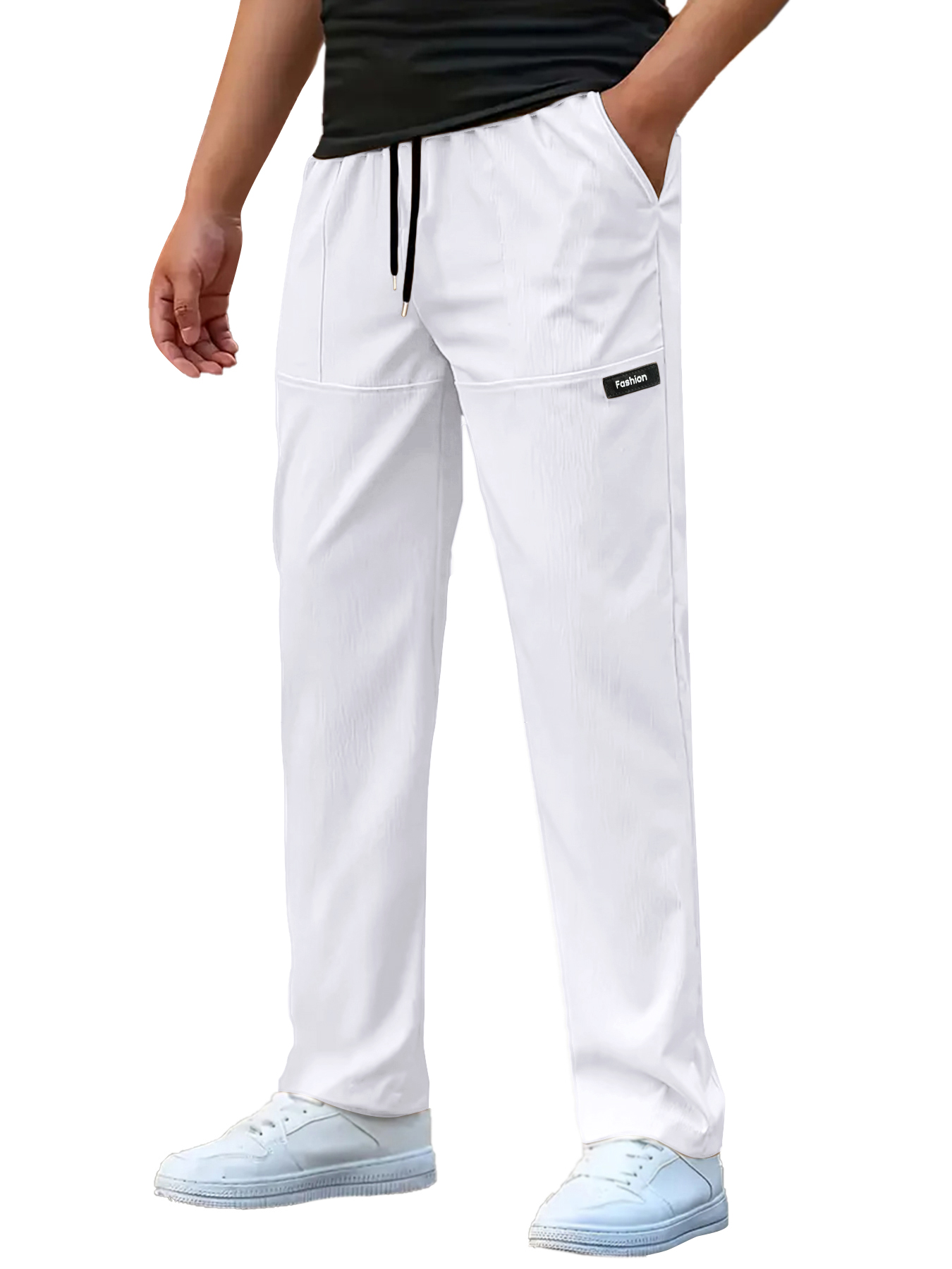 Pantalon léger pour hommes, pantalon de sport ample et décontracté, jambes droites fines, mode masculine, pantalon de jogging en plein air