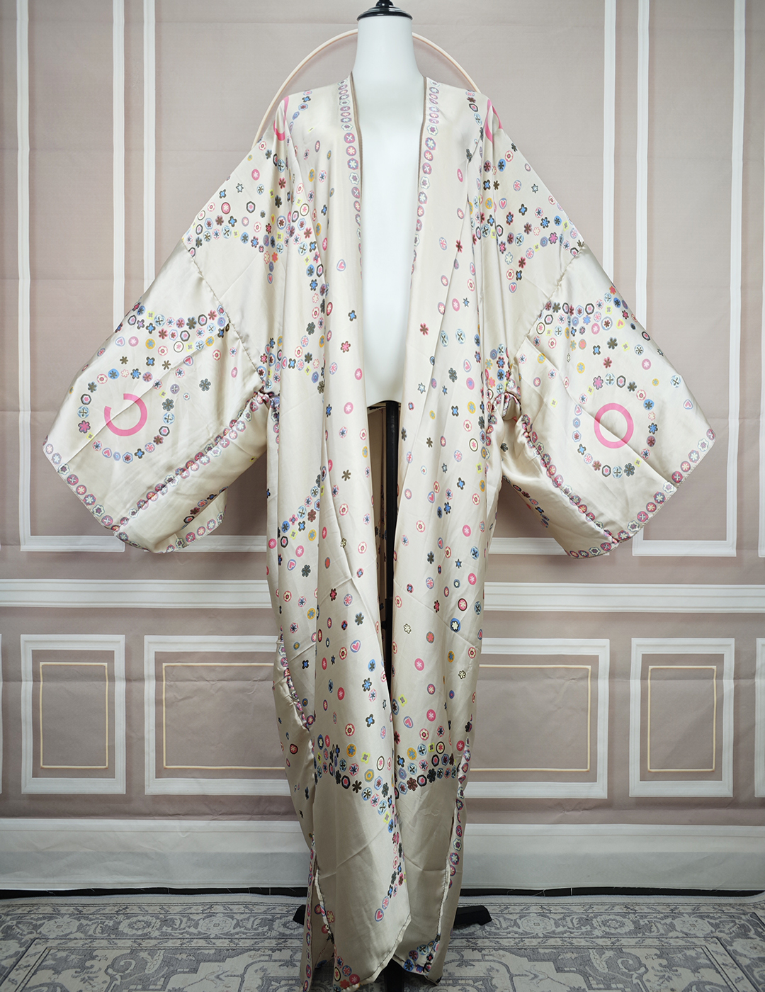 Cardigan Traditionnel de Ramadan pour Femme Musulmane, Kimono Ouvert sur le Devant, Streetwear Africain