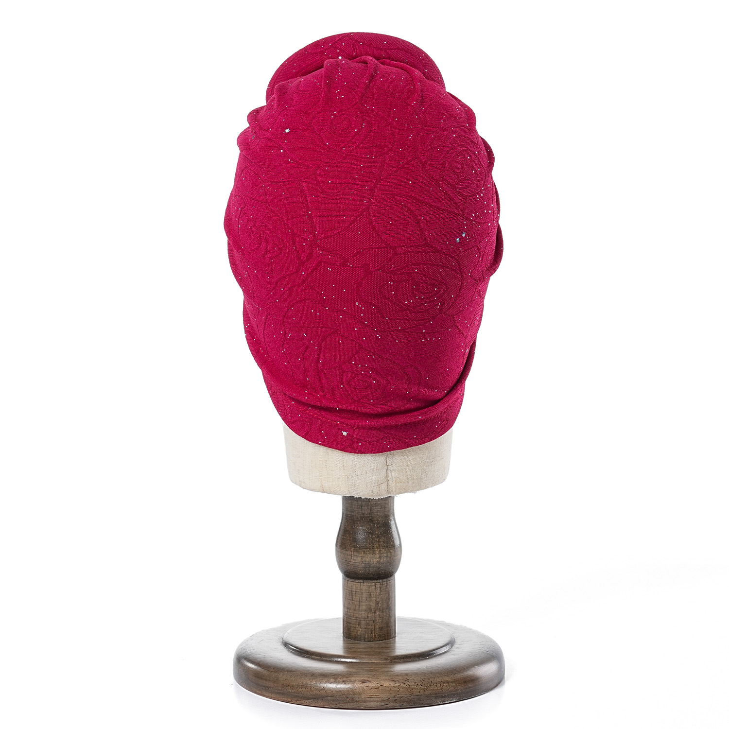 Brillant pré-fait noeud supérieur Turban fleur décor bandeau musulman dames couverture de cheveux bonnet élégant bandeau pour les femmes