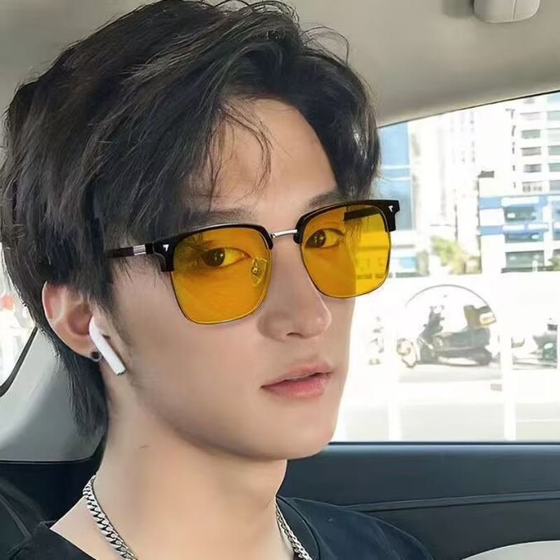 Lunettes de myopie de Vision nocturne pour utilisation de jour et de nuit, lunettes spécifiques au conducteur avec Protection des feux de route, dioptrie à-4.0