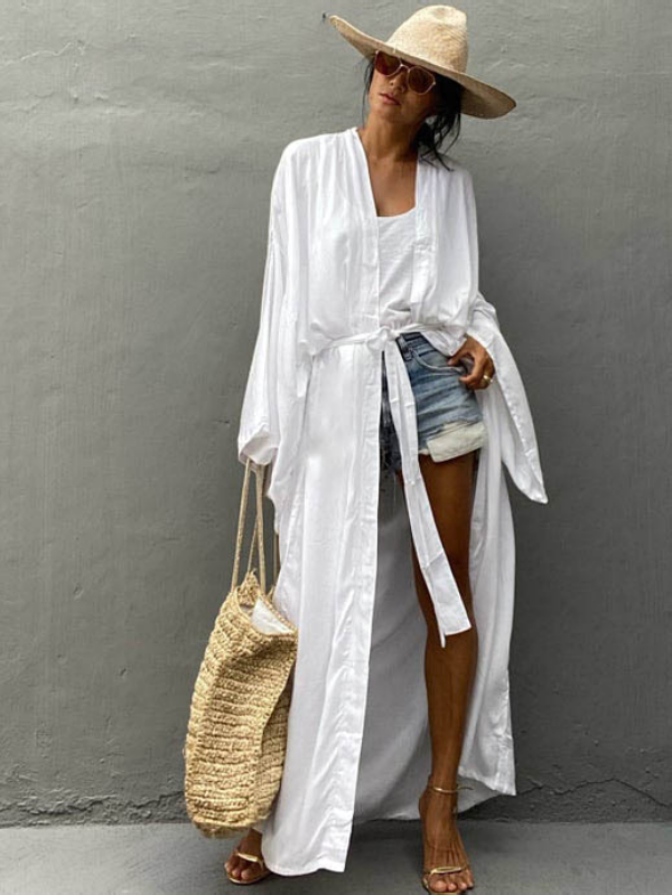 Kimonos pour femmes, robe kimono bohème, couvre-maillot de plage, chemisiers de plage pour femmes, kimono ample, kimono ouvert sur le devant, cardigan kimono, kimono surdimensionné