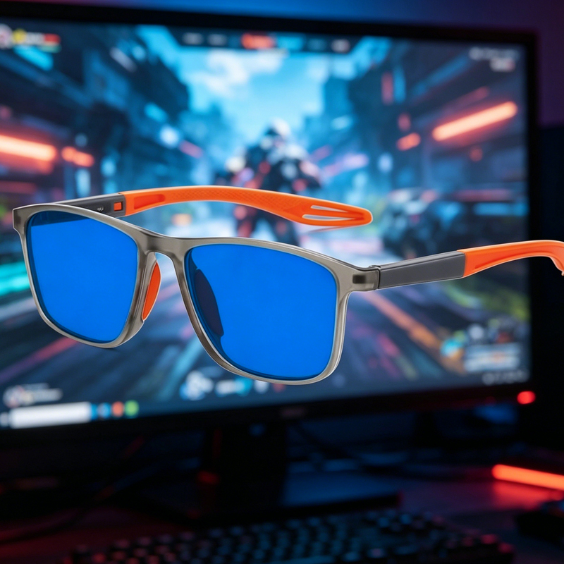 Lunettes anti-lumière bleue colorées pour femmes et hommes, verres bleus et violets, lunettes optiques élégantes, lunettes de jeu pour ordinateur en TR