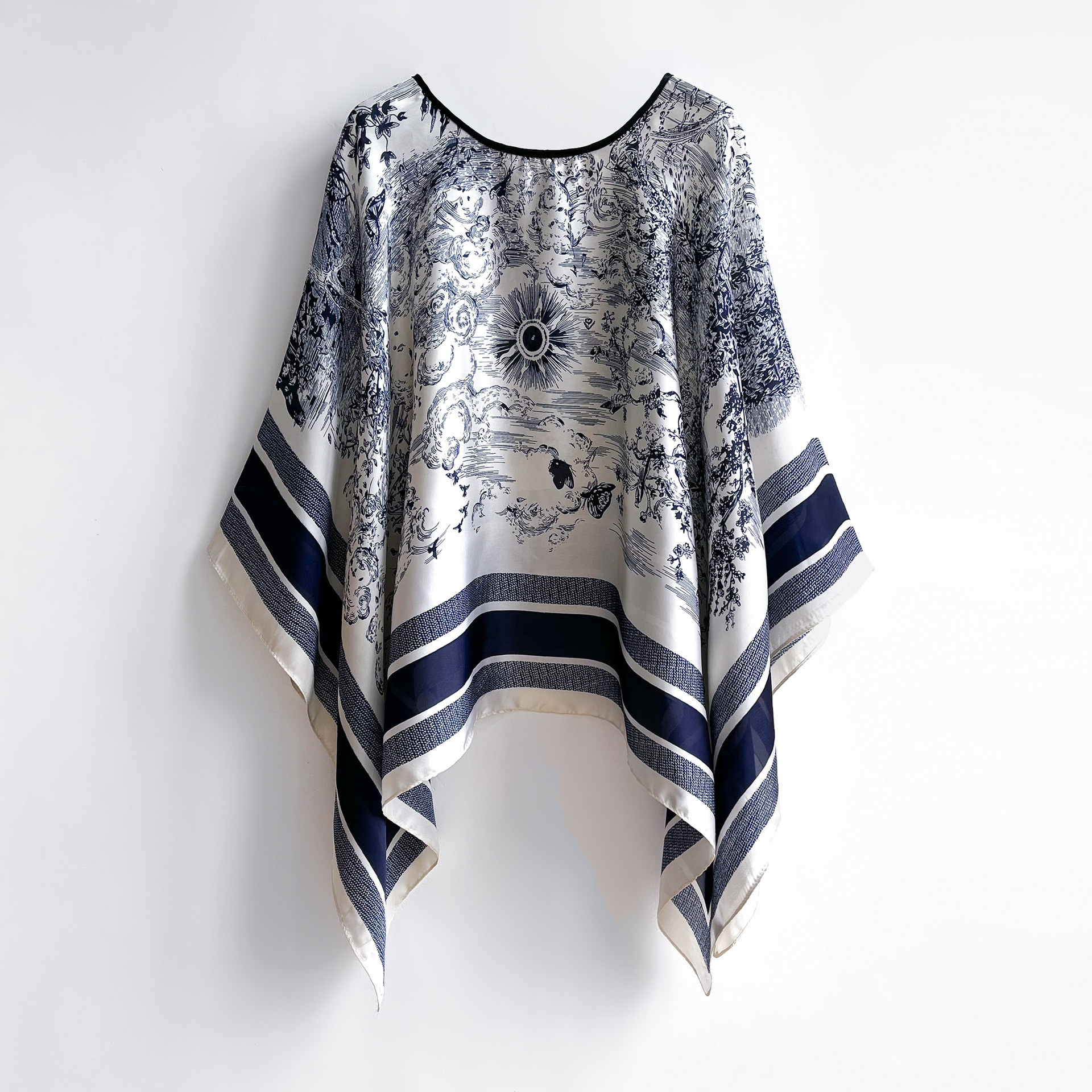 Écharpe en satin de soie pour femmes, enveloppe multidirectionnelle, voile de soleil et paréo de plage UPF 50+, châle de couverture léger