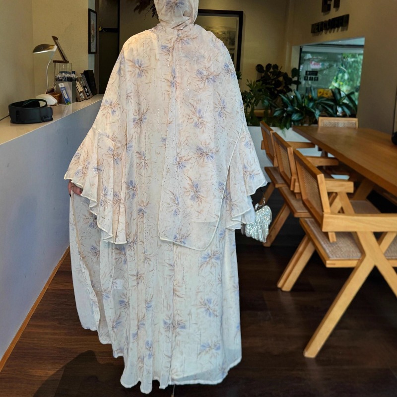 Robes de soirée 3 pièces ensemble pour femmes musulmanes Abaya avec écharpe longue Cardigan Robe robes ceintures dubaï Abayas Eid Ramadan Jalabiya