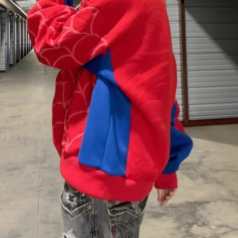Sweat à capuche brodé avec fermeture éclair pour hommes et femmes, veste Harajuku, sweat-shirt à capuche à la mode, vêtements décontractés