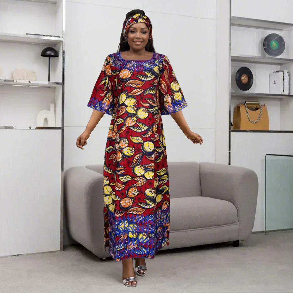 H & D nouvelles Robes africaines pour femmes broderie Bazin Robes florales Boho Ankara riche longues Robes Tradition fête mariage Ramadan