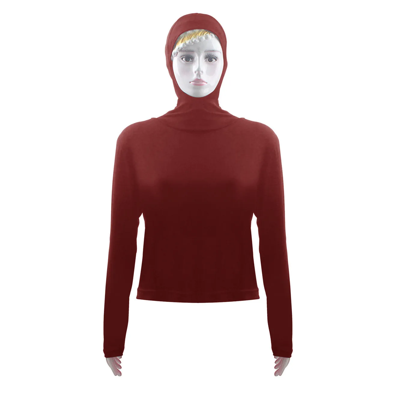 Dromiya-Chemisier à manches longues pour femme, haut à capuche, pull musulman, haut musulman arabe, haut décontracté islamique, vêtements de bain, haut court, manches en Y