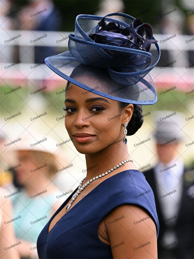 Mariage maille voiles Fascinator chapeau mariée plume course cheveux accessoires dames Banquet fête pilulier Fascinator chapeau bandeau