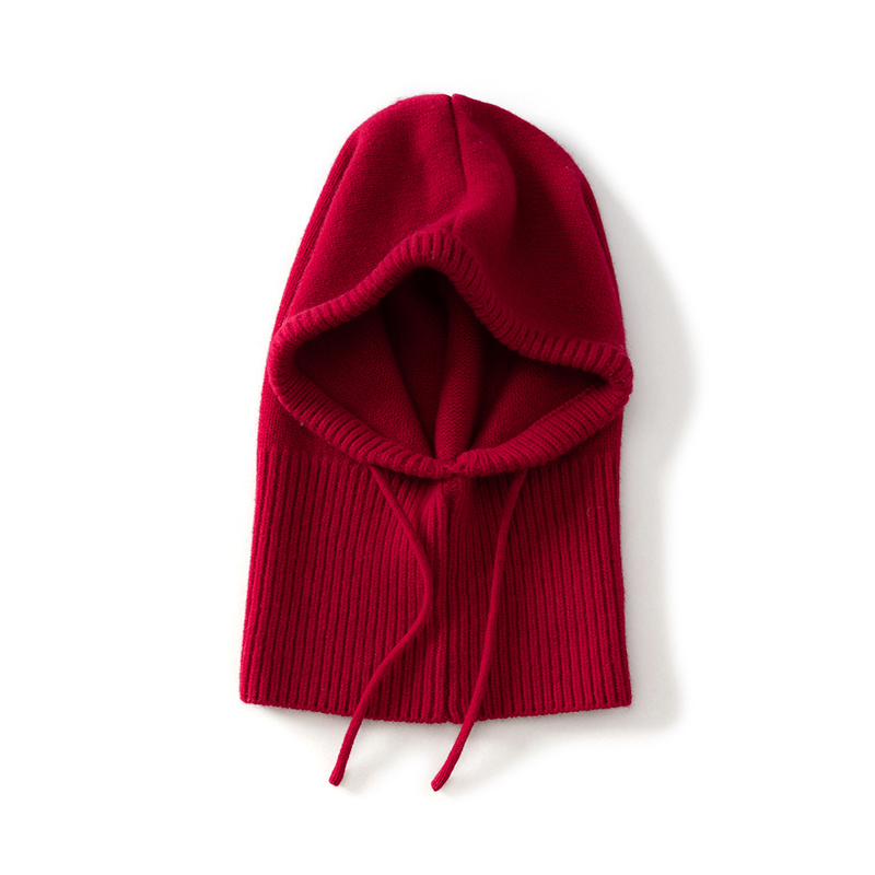 Haute qualité femmes 100% laine chapeau bavoir femmes hiver épaissi tricoté carré écharpe Version chapeau col doux chaud à capuche écharpe