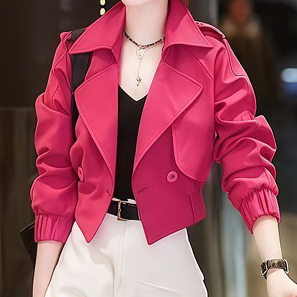 Veste courte design pour femmes, haut unique et chic, super beau, nouvelle collection automne 2025
