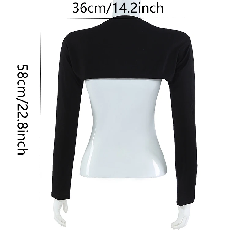 Manchons en Modal doux, couverture de bras élastique islamique, manches d'épaule pour femme musulmane, Protection solaire, manches longues, couleur unie, taille libre