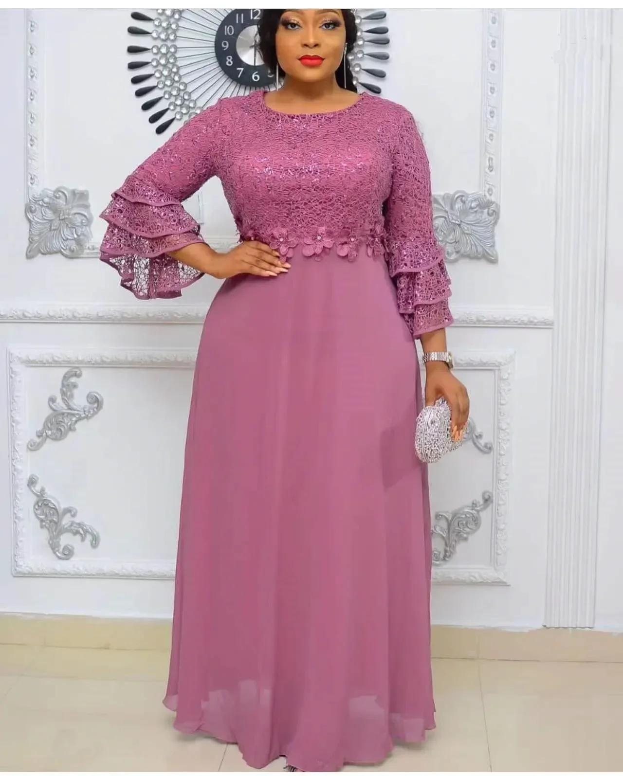 Robes de soirée africaines en dentelle pour femmes, Dashiki, Ankara, robe de mariage élégante, maxi musulmane, grande taille, nouvelle mode, Turquie, 2025