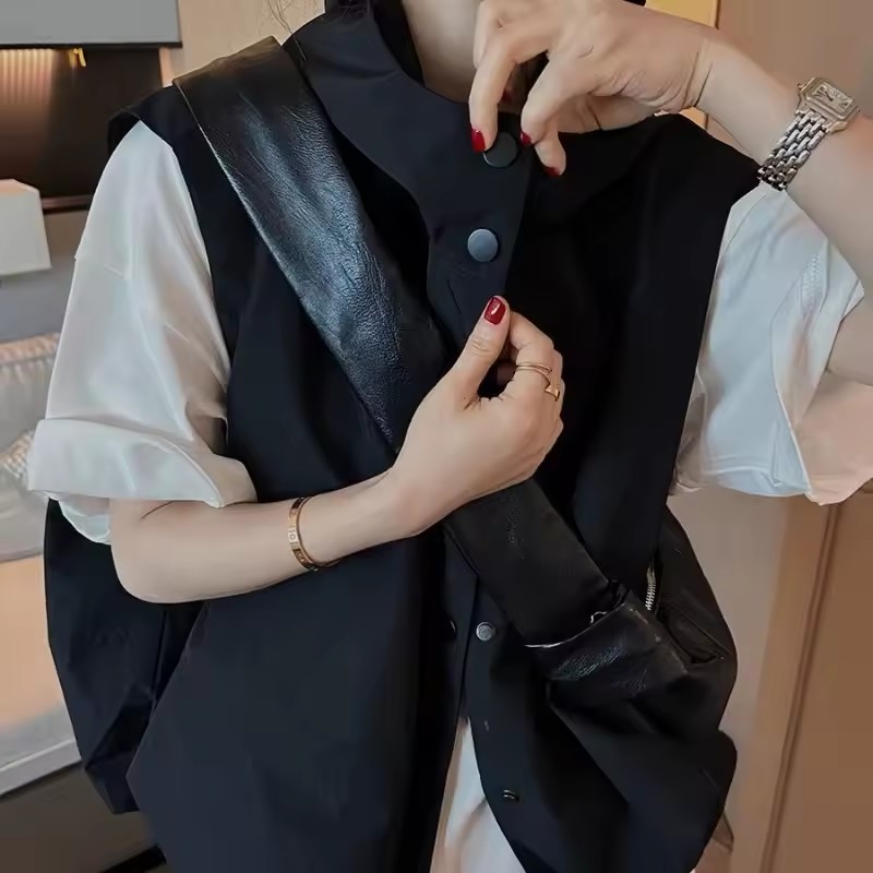 Gilets à capuche pour femmes, manteaux à simple boutonnage, hauts amples et décontractés, coréen, Simple, assorti avec tout, respirant, printemps automne