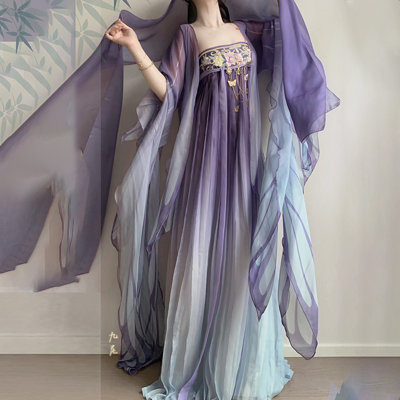 Robe Hanfu pour femmes, Costume de Cosplay féerique chinois ancien, élégant, vêtements de danse de princesse de la dynastie Tang traditionnelle