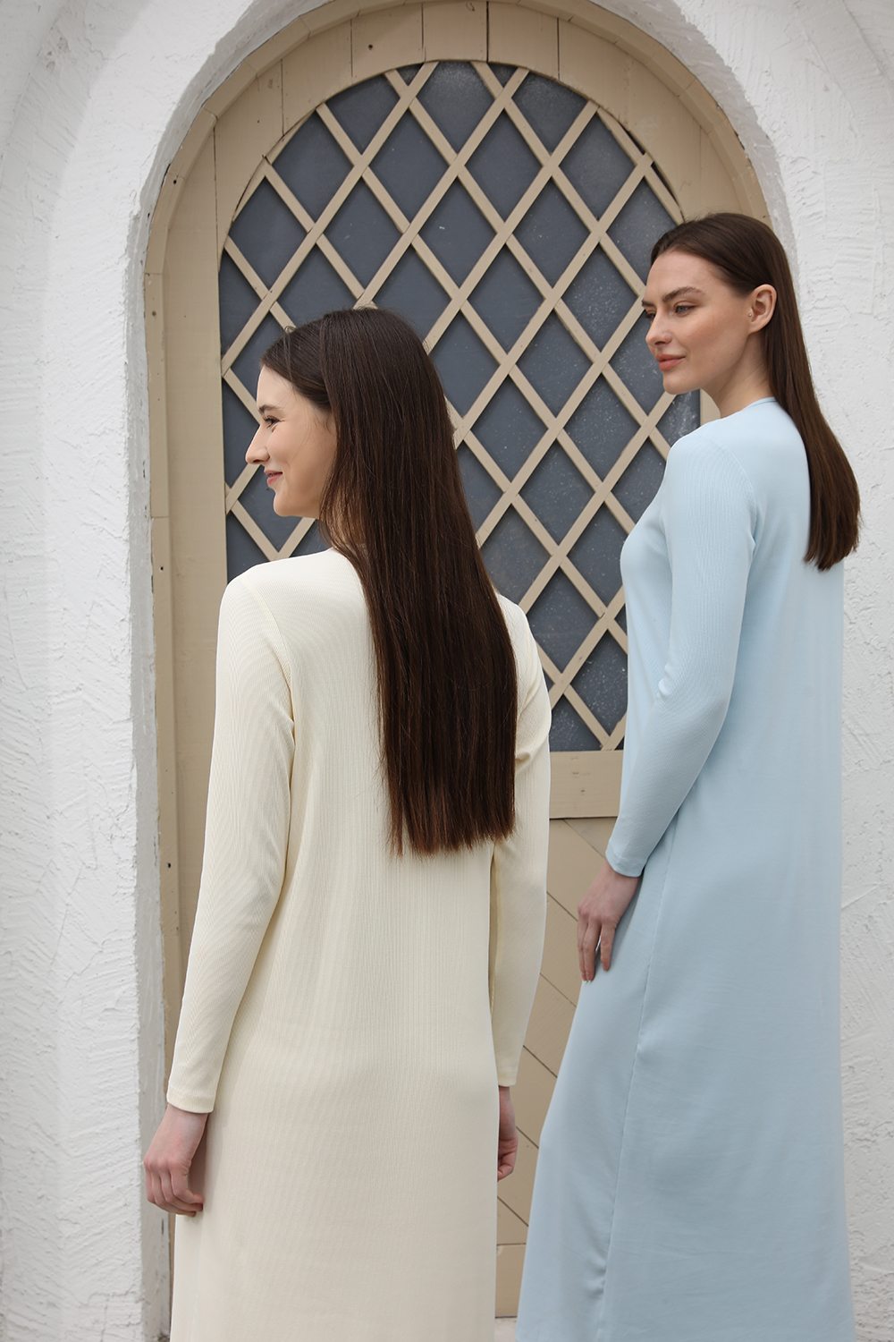 Robe maxi côtelée pour femme AP SS26, confortable, manches longues, vêtements élégants pour femme