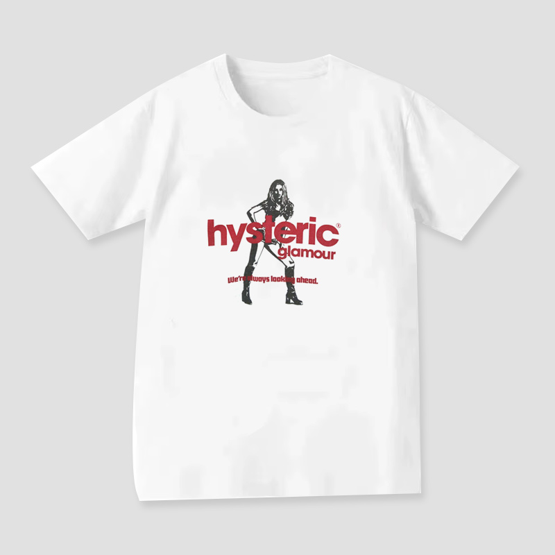 2025 été nouveau haute qualité HYSTERIC imprimé graphique T-shirts hommes et femmes à manches courtes haute qualité T-shirts vêtements de rue