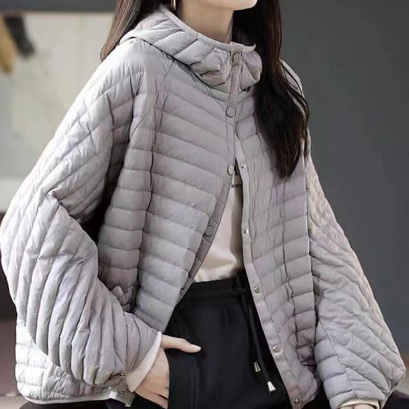 Nouvelle Veste Automne-Hiver 2026 pour Femme – Manteau Léger à Capuche en Coton Rembourré, Parka Décontractée et Chaude pour Femme