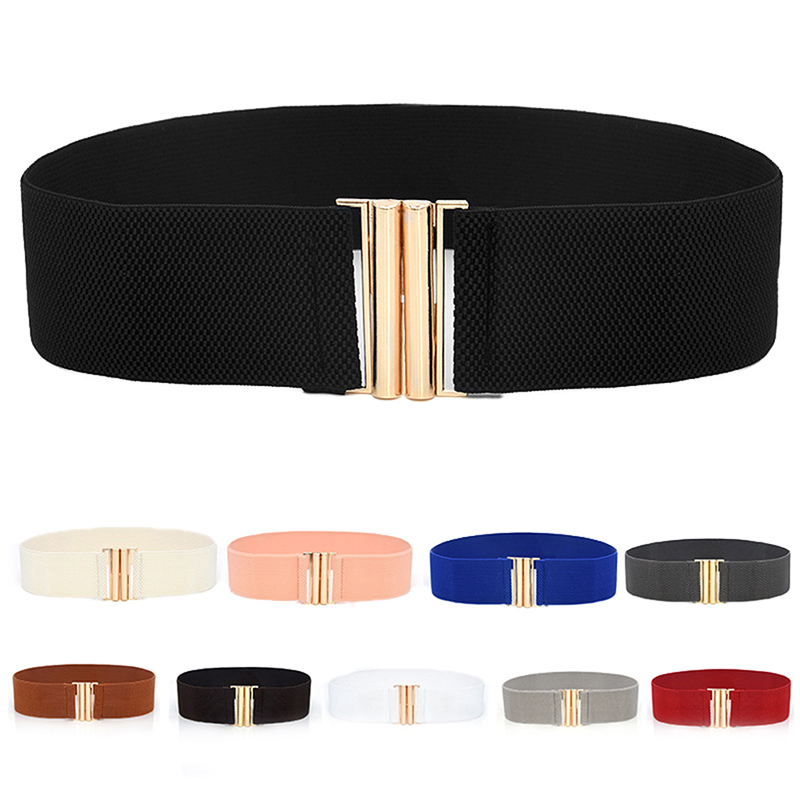 Ceinture extensible pour femmes, slim, élastique, large, Corset enveloppant la taille, accessoires pour robe