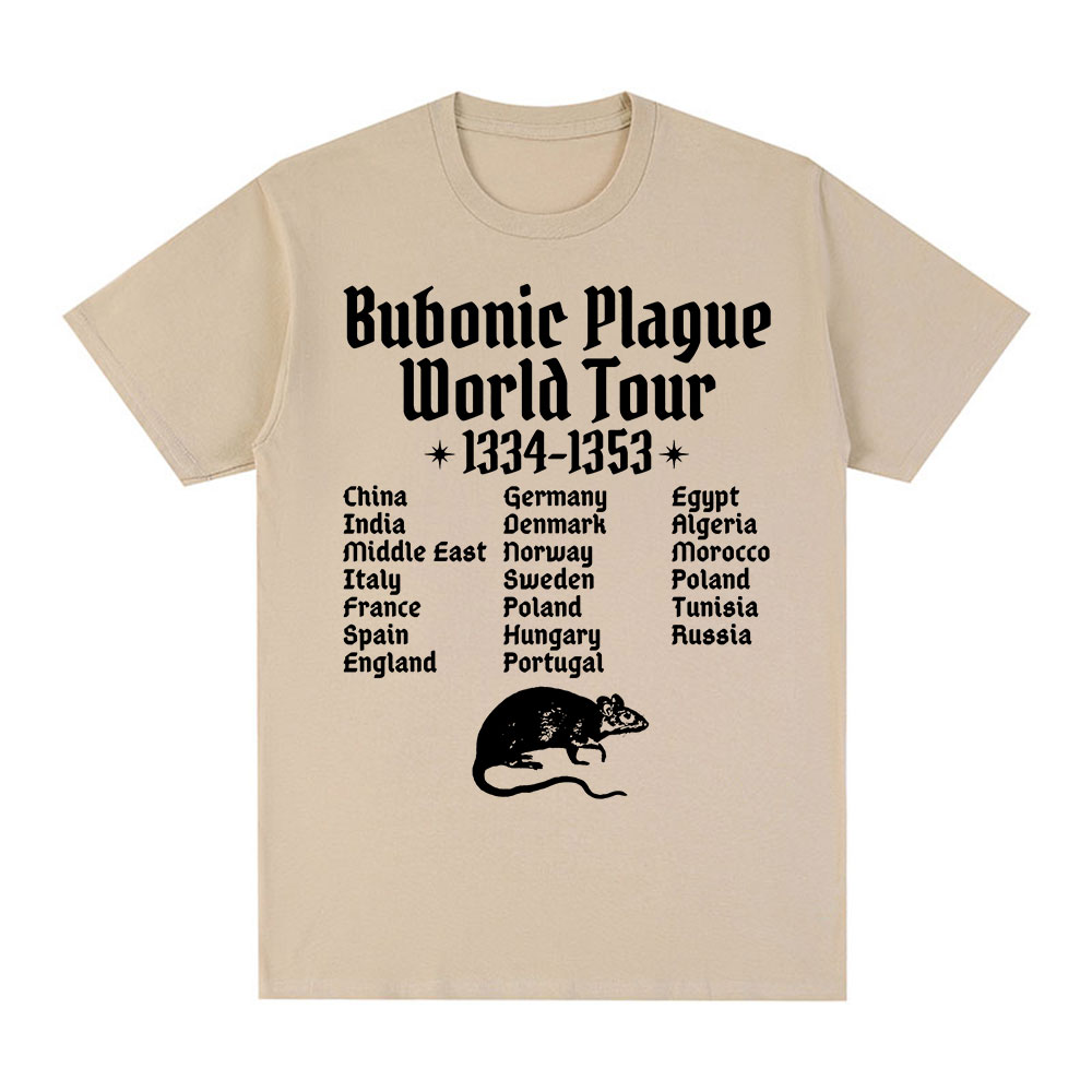T-shirt unisexe Engines onic Plague World Tour, T-shirt gothique, Vintage, Décontracté, Drôle, Souris, Rat, Meme, Respiré, Streetwear, Hommes, Femmes