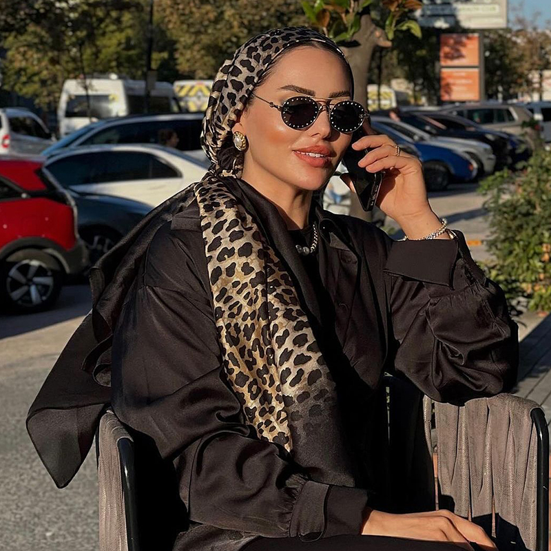 InjLady-Foulard de plage pour femme, châle imprimé design de luxe, mode, foulard lisse, hijab féminin, été