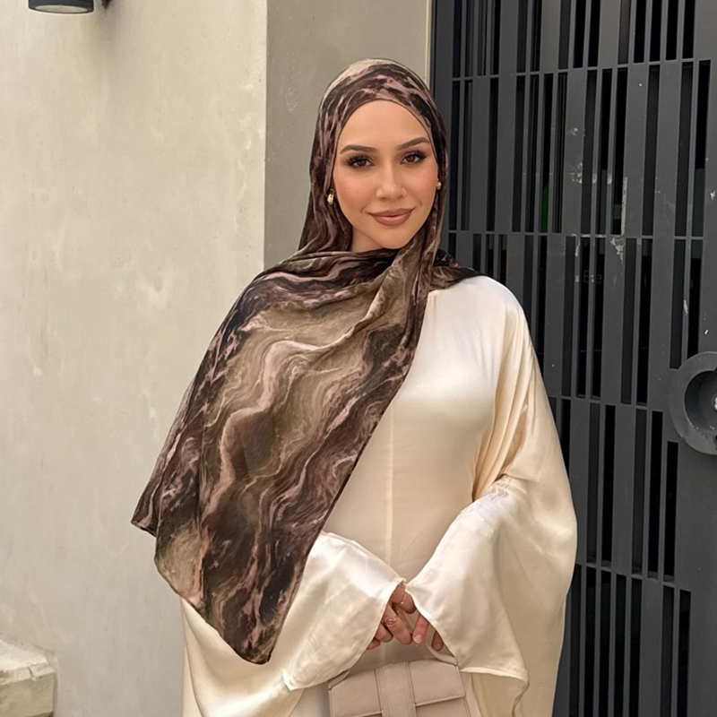 Aquarelle Modal respirant léger doux écharpe coton imprimé fleuri rayonne Viscose tissé femmes musulmanes châle Hijab foulards