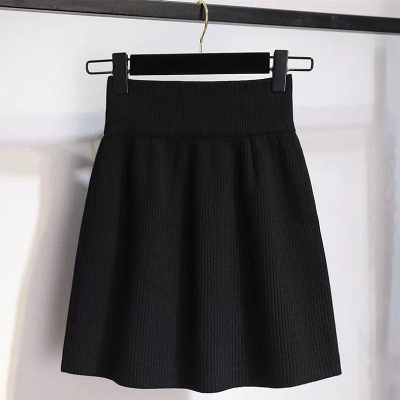 Demi-jupe tricotée pour femme, jupe courte, sac de hanche, pull, demi-mode coréenne, nouvelle collection automne/hiver