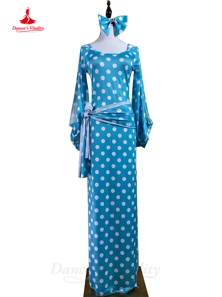 Costume professionnel de danse du ventre, Robe personnalisée pour femmes et enfants, vêtements Shaabi Baladi, manches longues, Robe Saidi pour filles