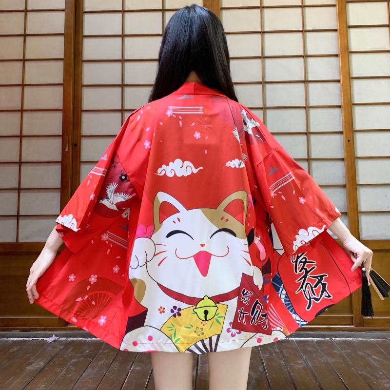 Kimono japonais Yukata pour femmes, vêtements asiatiques, chemise Cardigan samouraï, Anime, Streetwear Yukata Haori FF3257, 2021