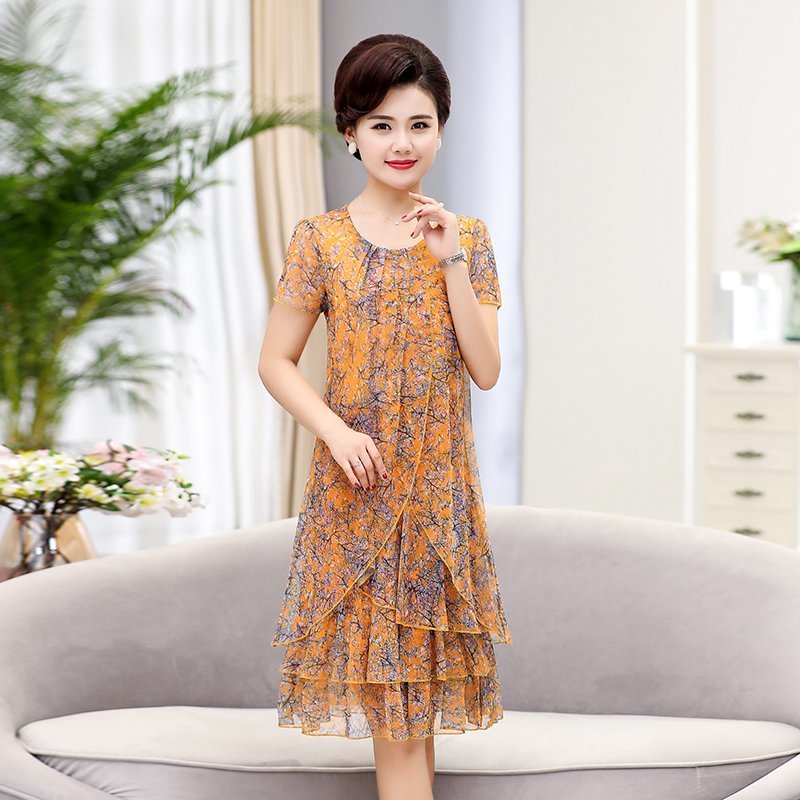 Robe d'été décontractée à manches courtes, col rond, imprimé Floral, robe de soirée élégante, 5XL, vêtements pour femmes, nouvelle collection