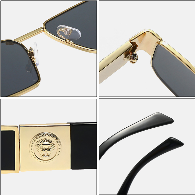 Nouvelle marque de mode lunettes de soleil de créateur de luxe hommes femmes 2026 léopard Vintage élégant nuances lunettes à la mode voyage haut lunettes de soleil