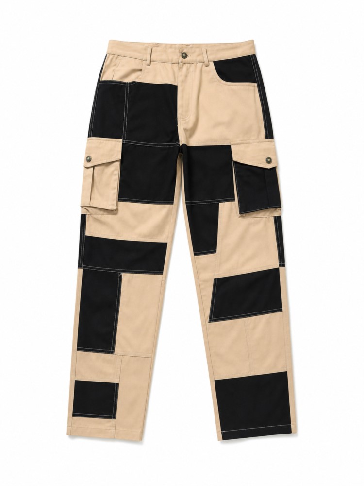 Pantalon Cargo en Coton pour Homme, Kaki, Décontracté, Tactique, Joggers Cargo Multi-Poches, Noir, Style Militaire, Léger, Vêtement de Travail