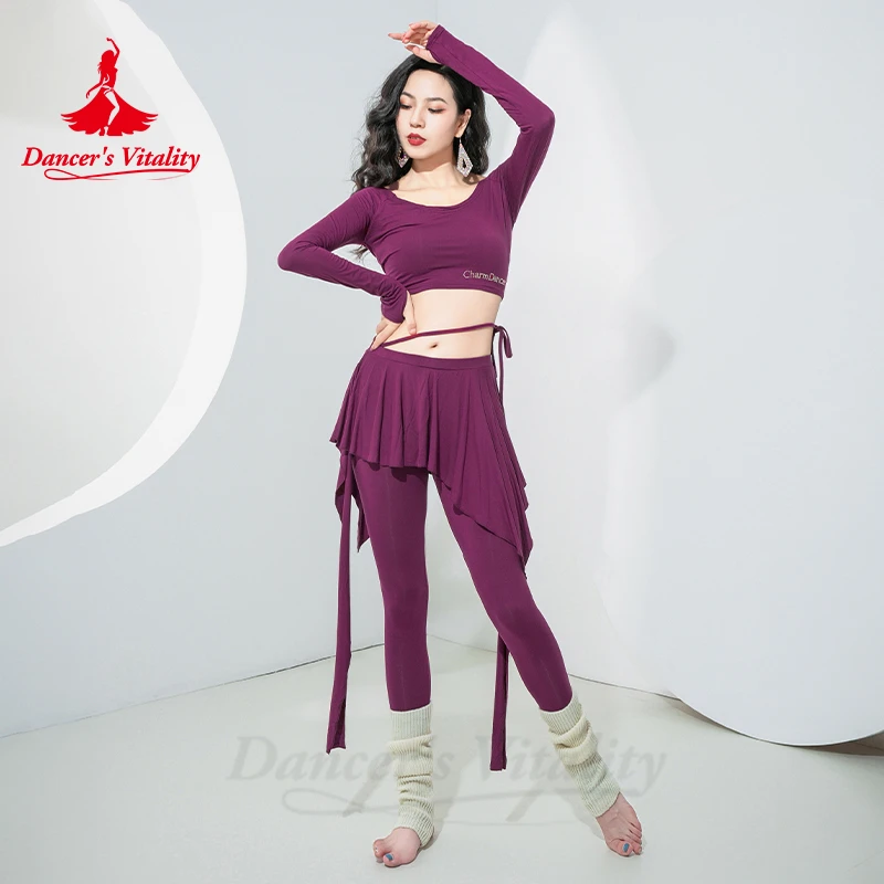 Ensemble de olympiques de danse du ventre pour femmes, manches longues trempées, calcul ell, surintendant, tenue de phtaline, entraînement, automne, hiver, nouveau