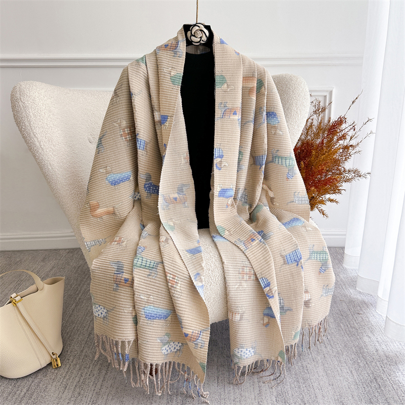 Écharpe de luxe en cachemire uni bleu pour femmes, couverture chaude et épaisse, châle enveloppant, Pashmina, Bufanda, Poncho, hiver
