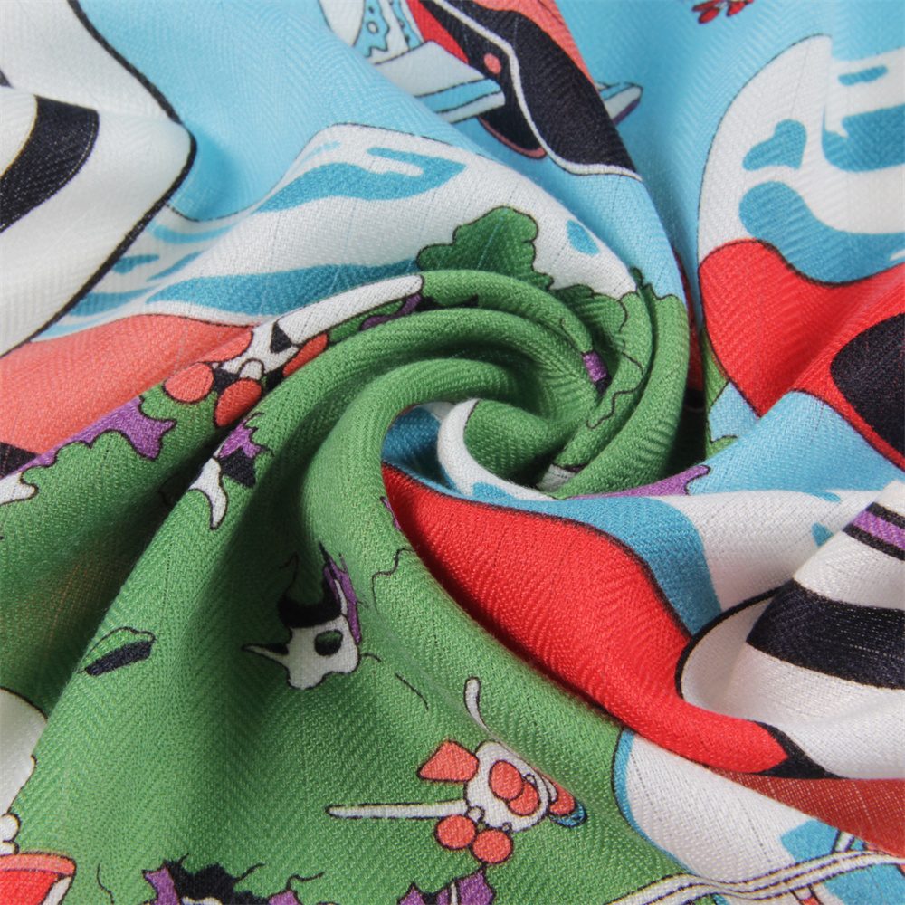 Écharpe en Cachemire Roulée à la Main pour Femme, Longue Écharpes Imprimées de Terrain de Jeu, Enveloppes Bandana, Grands Châles, Hijabs Féminins, 30%, Inj70%