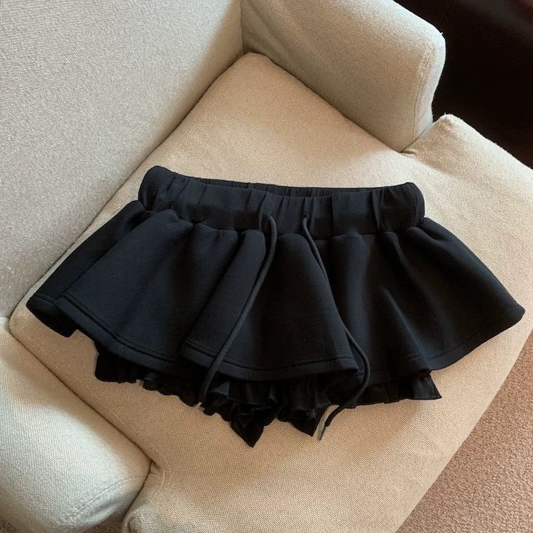 Jupe noire sexy à fleurs pour femmes, jupe d'été chaude et épicée pour filles, pantalon taille haute, ligne a, mini jupe bouffante