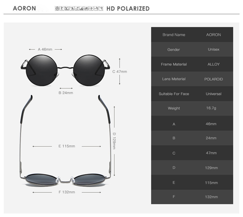 Lunettes de soleil polarisées Vintage pour hommes et femmes, classiques, monture en alliage métallique, pour la conduite, UV400