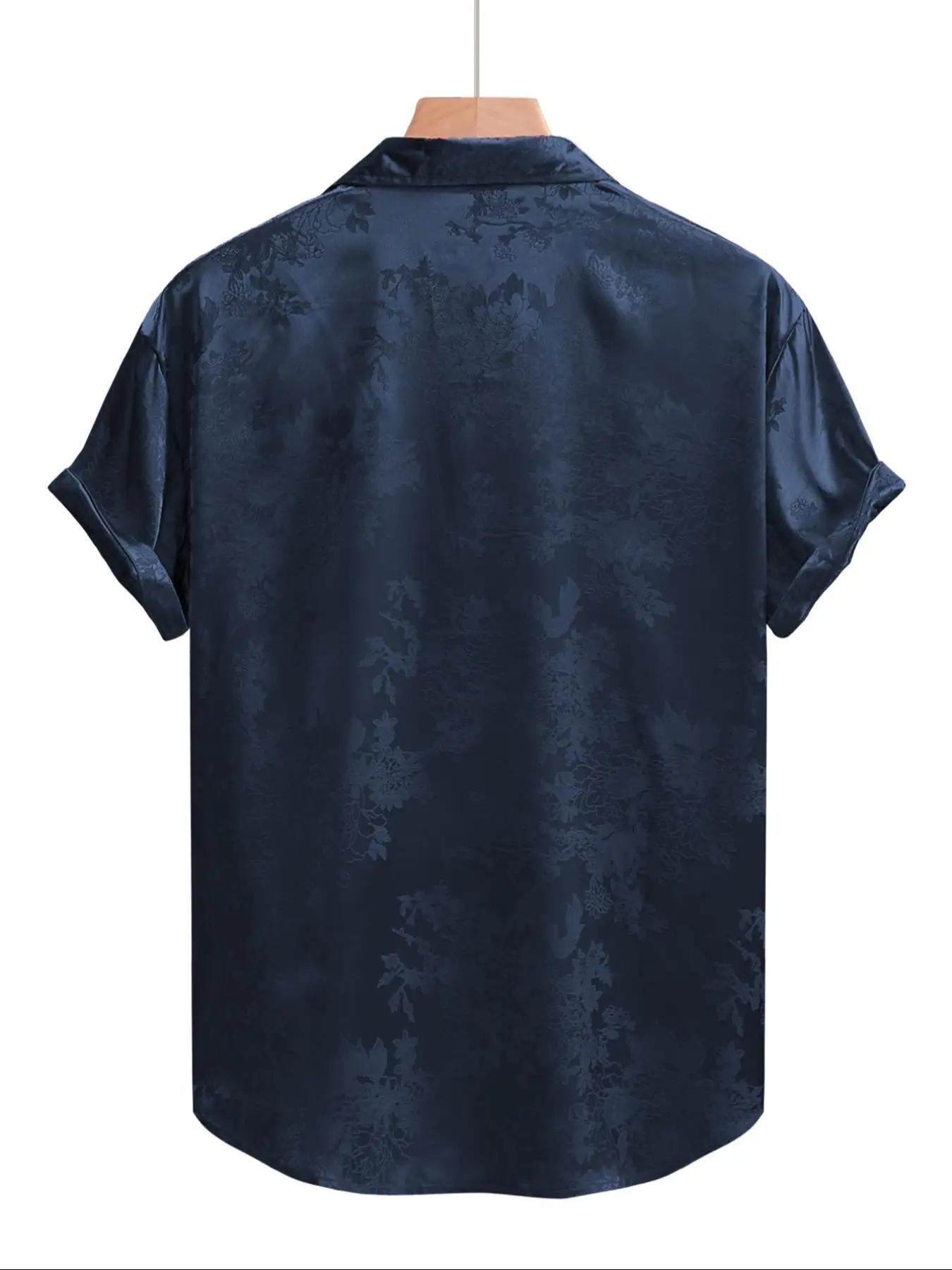 Chemise brodée pour homme, chemise à manches courtes, chemise décontractée d'été, chemise boutonnée pour la plage