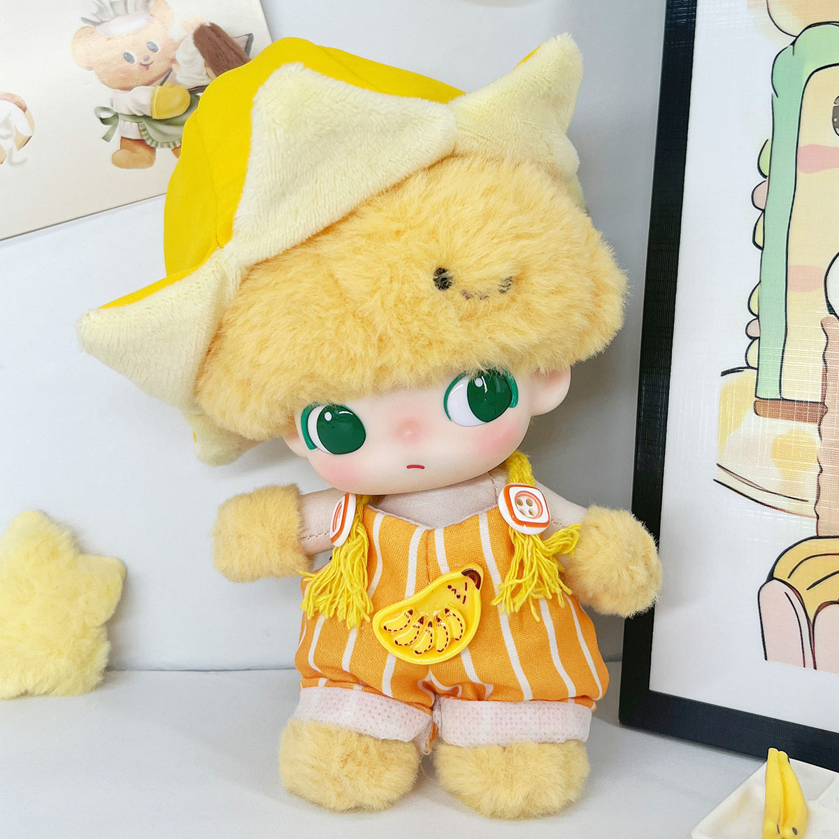 Poupée en peluche mignonne, vêtements de Style Clown de cirque pour poupée Labubu, vêtements de bricolage, accessoires de décoration, cadeau