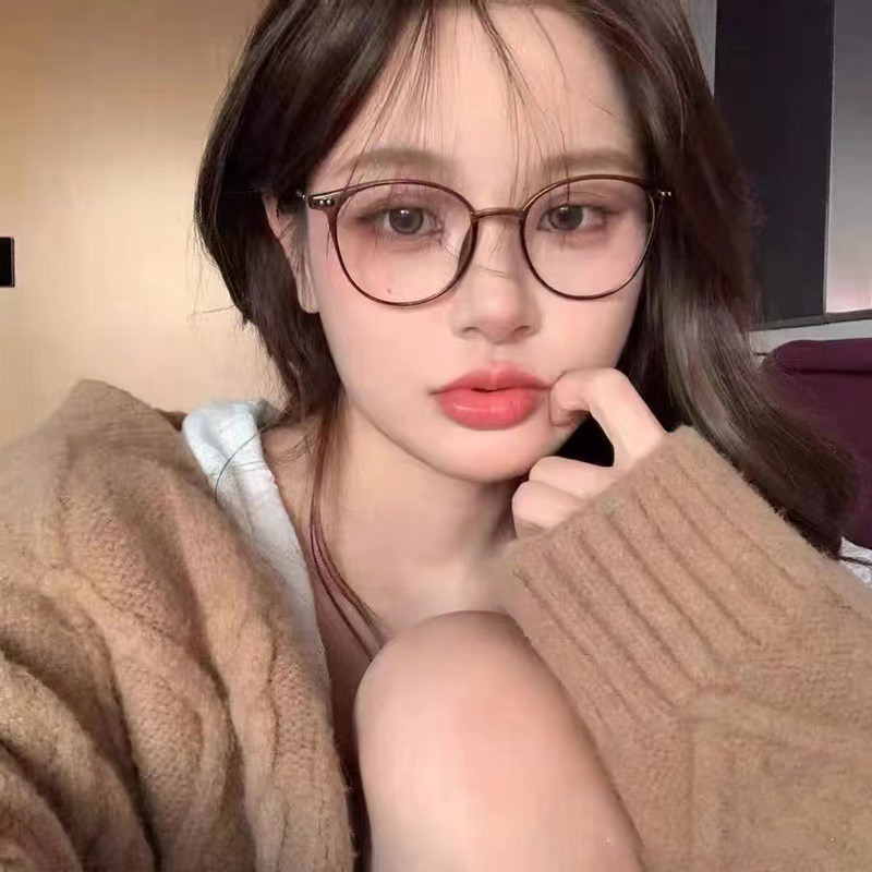 Lunettes rondes rétro tendance pour myopie, monture pour femmes, blocage de la lumière bleue, lunettes myopes pour hommes, dioptrie 0-0.5-1.0-1.5-2.0-2.5~~6.0