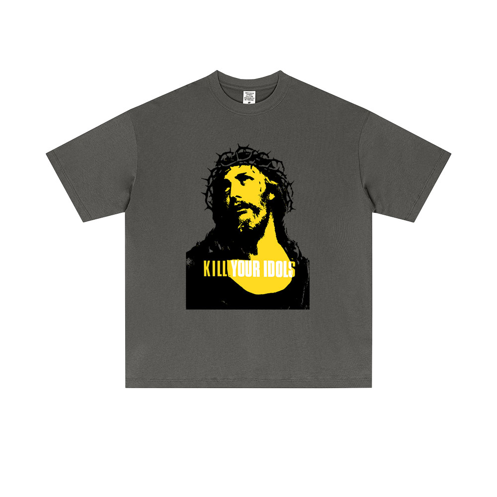 Offre spéciale tuer votre idole même Style graphique T-shirts hommes femmes rétro gothique Rock métal T-shirts hommes décontracté coton t-shirts hauts