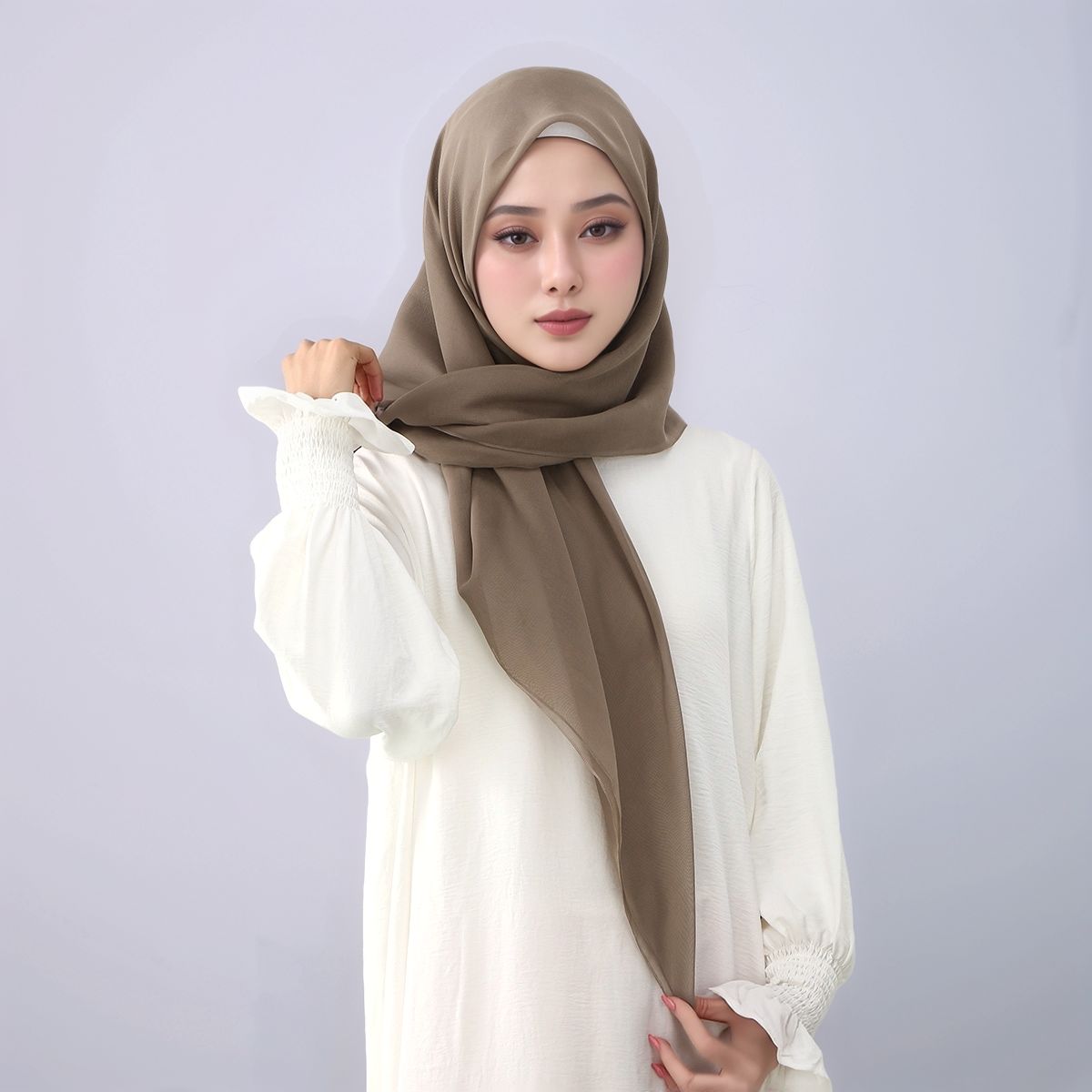 Ramadan 110cm solide Viscose carré écharpe musulman Hijab pour les femmes respirant foulard châle enveloppement nouveau tissu Turban foulard
