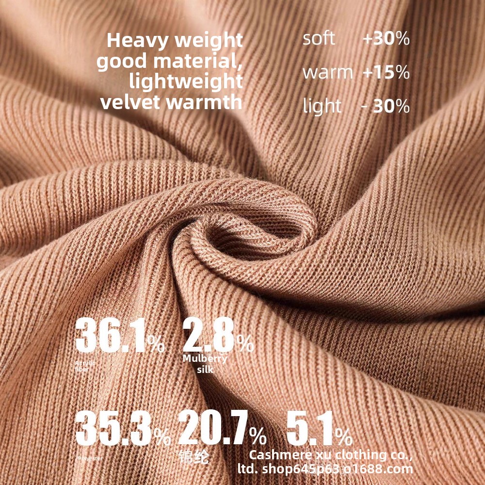 Luxe soie cachemire femmes col roulé coupe ajustée thermique tricots sans couture couche de Base haut pull femmes