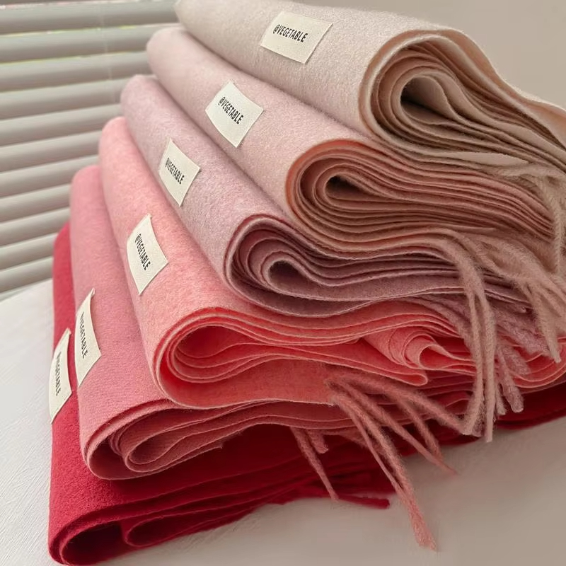 26 couleurs solide femmes hiver écharpe chaud épaissir cachemire châle en plein air mode luxe glands Pashmina dame Wrap coupe-vent foulards