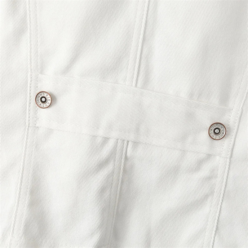 Gilet en Jean femme 2025 nouvelles dames veste en Jean blanc gilet de mode gilet d'été manteau vêtements d'extérieur S-5XL