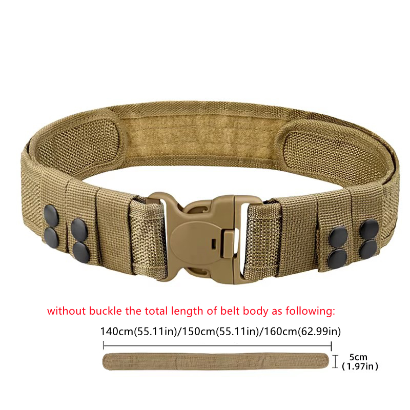 Ceinture en nylon pour hommes, ceinture tactique multifonctionnelle tissée en polyester pour sports de plein air, sangles de taille, parfaite pour les aventures en plein air