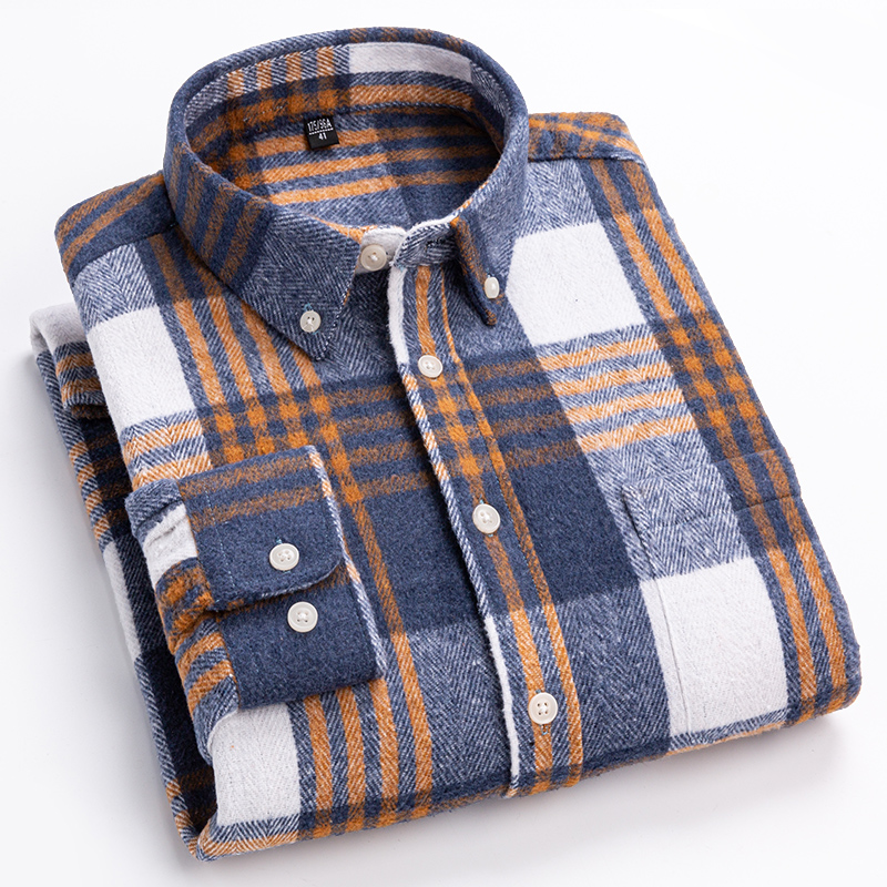 Nouvelle chemise grande taille 7XL 100% coton à manches longues pour hommes, coupe ajustée, chemise décontractée unie, chemise douce Keroan, vêtements à carreaux de créateur