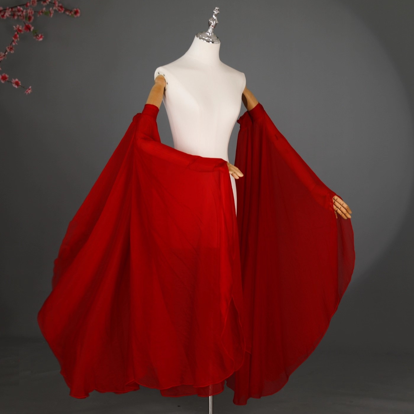 Jupe d'eau princesse de style ancien avec larges rabats, accessoires Hanfu polyvalents, décorations de danse